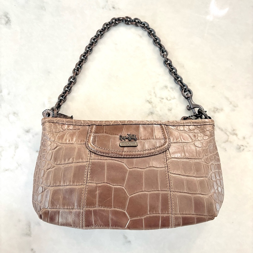 Coach Madison Mini Bag Croc Embossed